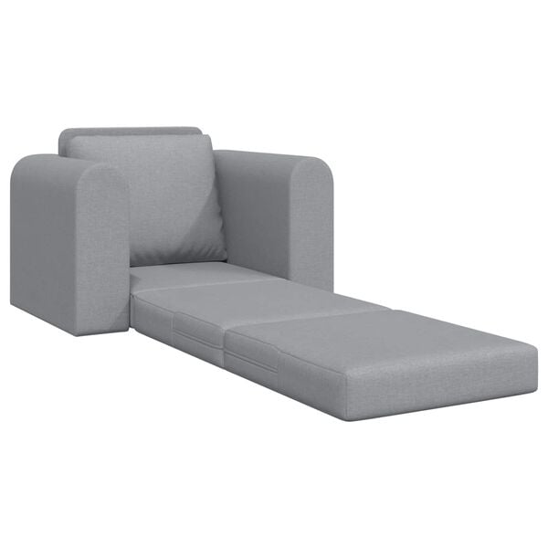 vidaXL Schlafsofa Hellgrau 98 x 71 x 83 cm Stoff
