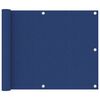 vidaXL Balkon-Sichtschutz Blau 75x400 cm Oxford-Gewebe