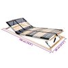 vidaXL Bett-Lattenrost Braun 80 x 190 cm Massivholz Buche