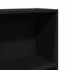 vidaXL B&uuml;cherregal Schwarz 60x24x176 cm Holzwerkstoff