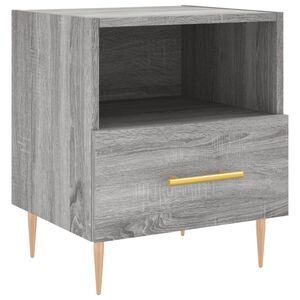 vidaXL Nachttisch Grau Sonoma 40x35x47,5 cm Holzwerkstoff
