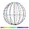 vidaXL Weihnachts-Finial-Licht 96 LEDs RGB Durchmesser 30 x 32 cm