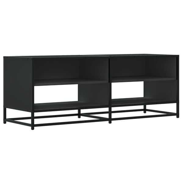 vidaXL TV-Schrank Schwarz 120,5x40x46 cm Holzwerkstoff und Metall