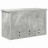 vidaXL Wandmontierter nachttisch mit Regal Beton Grau 50 x 20 x 30 cm