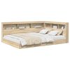 vidaXL B&uuml;cherregal-Bett Sonoma-Eiche 140 x 200 cm Holzwerkstoff