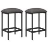 vidaXL Barhocker 2 pcs Hellgrau 40 x 32 x 64 cm Holzwerkstoff