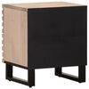 vidaXL Nachttisch 40x34x46 cm Gebleichtes Massivholz Mango
