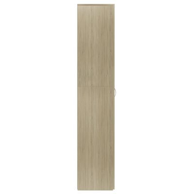vidaXL Schuhschrank Sonoma-Eiche 80x35,5x180 cm Holzwerkstoff