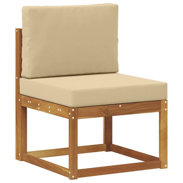 vidaXL Outdoor-Sofagarnitur mit Kissen 6 St&uuml;ck Natur und Beige