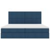 vidaXL Bett mit Stauraum und LED mit LED Blau 200 x 200 cm Polyester