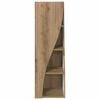 vidaXL Eckschrank Artisan-Eiche 32x32x102cm Holzwerkstoff