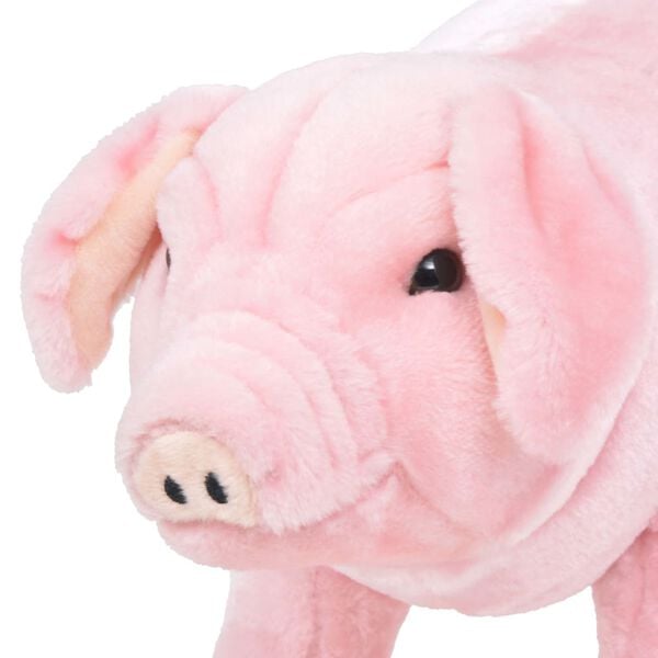 vidaXL Pl&uuml;schtier Schwein Stehend Pl&uuml;sch Rosa XXL