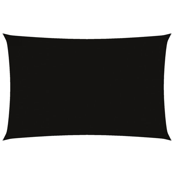 vidaXL Sonnensegel Oxford-Gewebe Rechteckig 2,5x5 m Schwarz