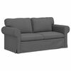 vidaXL Sofa 2 pcs Dunkelgrau 175 x 82 x 80 cm Stoff