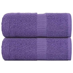 vidaXL Wascht&uuml;cher FROGN 2 Stk. Lila 30x30 cm 360 g/m&sup2;