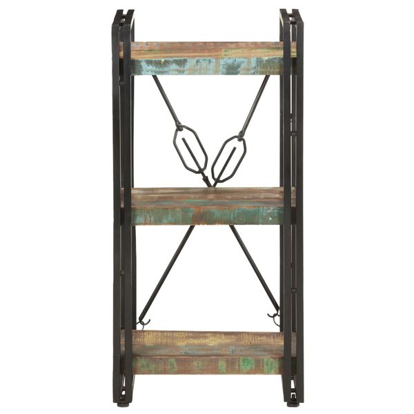 vidaXL B&uuml;cherregal 3 F&auml;cher 40x30x80 cm Altholz Massiv