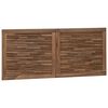 vidaXL Bettkopfteil Natur Massivholz Teak
