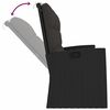 vidaXL Gartenbank mit Liegefunktion & Kissen Schwarz 173cm Poly Rattan