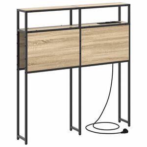 vidaXL Stauraum-Kopfteil mit Regal Sonoma-Eiche 75 cm Holzwerkstoff