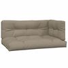 vidaXL Palettenkissen 3-tlg. Taupe Stoff