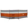vidaXL Camping-Windschutz Grau und Orange 508x130 cm Wasserdicht