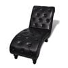 vidaXL Chaiselongue Braun Kunstleder