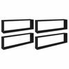 vidaXL W&uuml;rfelregale 4 Stk. Schwarz 100x15x30 cm Holzwerkstoff