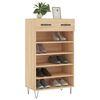 vidaXL Schuhschrank Sonoma-Eiche 60x35x105 cm Holzwerkstoff