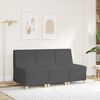 vidaXL | Modulares Armfreies Sofa | Dunkelgrau 55 x 74 x 82 cm Cordstoff