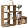 vidaXL Raumteiler-B&uuml;cherregal 3 Stufen Artisan-Eiche 137,5x29x103,5 cm