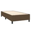 vidaXL Boxspringbettgestell Dunkelbraun 90x200 cm Stoff