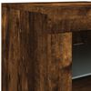 vidaXL Sideboard mit LED-Leuchten Räuchereiche 202x37x67 cm