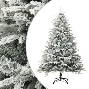 vidaXL K&uuml;nstlicher Weihnachtsbaum Beschneit Gr&uuml;n 240 cm PVC PE