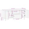 vidaXL TV-Schrank 105x33,5x46 cm Massivholz Mango