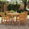 vidaXL Garten Essgruppe 5 pcs Braun Massivholz Akazie