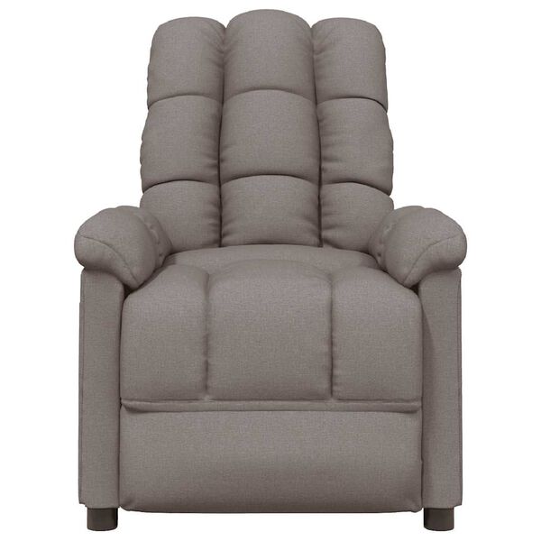 vidaXL Relaxsessel Taupe Stoff