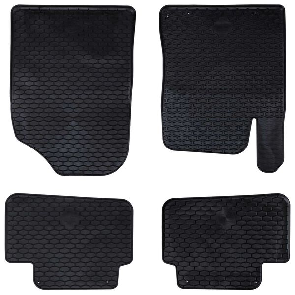 vidaXL Autofu&szlig;matte 4 pcs Schwarz TPE