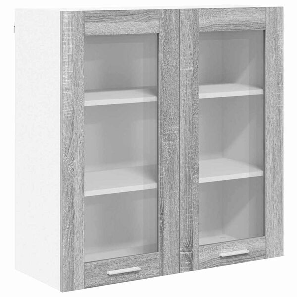 vidaXL H&auml;ngeschrank Graues Sonoma 80 x 31 x 80 cm Holzwerkstoff
