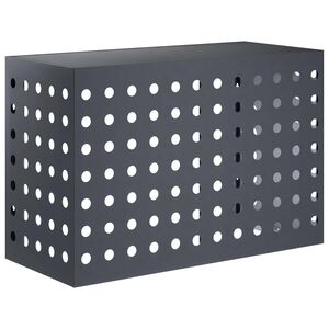 vidaXL Klimaanlagenabdeckung Anthrazit 90 x 40 x 60 cm Stahl