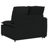 vidaXL Modulares Sofa Endmodul mit Armlehne Kissen Schwarz 100 cm