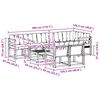 vidaXL Outdoor-Sofagarnitur mit Kissen 9 pcs Nat&uuml;rlich und Schwarz