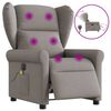 vidaXL Massagesessel Elektrisch Taupe Stoff