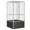 vidaXL Vogelk&auml;fig Anthrazit 111x107x211,5 cm Verzinkter Stahl
