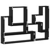 vidaXL Wandwürfel Schwarz Eichen-Optik 96 x 12 x 64 cm Holzwerkstoff