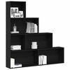 vidaXL B&uuml;cherregal Schwarz Eichen-Optik 155 x 24 x 160 cm