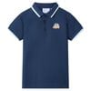 Kinder-Poloshirt Dunkelblau 92