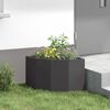 vidaXL Eckpflanzer Schwarz 45 x 45 x 35 cm Stahl