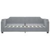 vidaXL Tagesbett Ausziehbar Hellgrau 90x190 cm Stoff