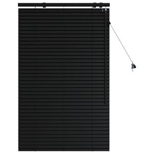 vidaXL Venezianische Jalousie Schwarz 80 x 130 cm 35 mm