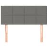 vidaXL Kopfteil Dunkelgrau 100x5x78/88 cm Stoff
